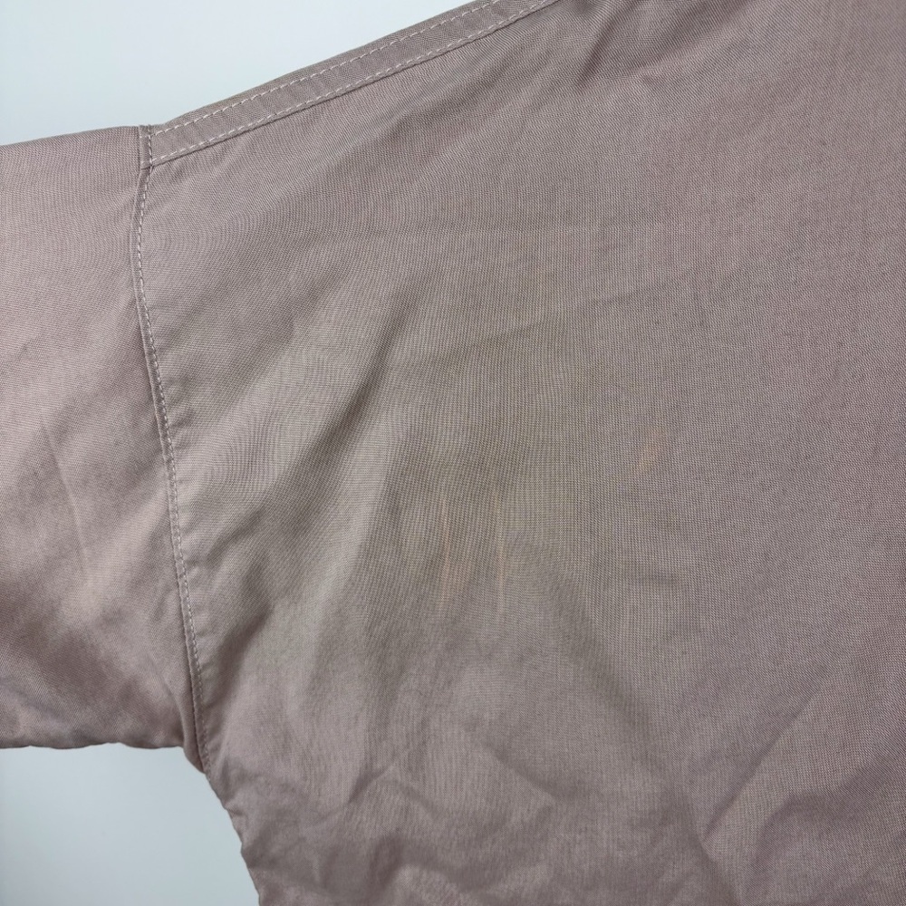 Everlane Drapey Square Shirt Burnt Sugar Tan Taupe Tencel Lyocell Boxy Small - Picture 5 of 9